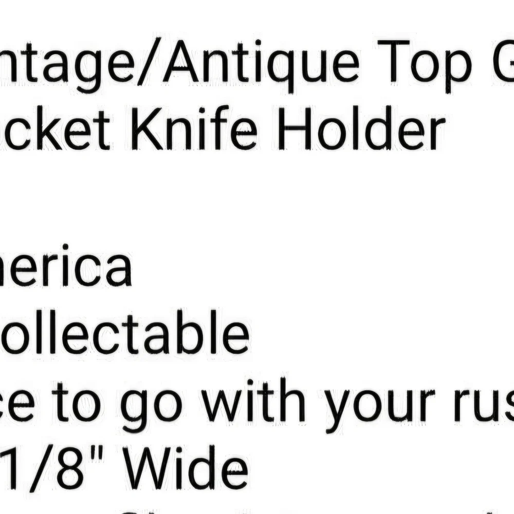Vintage Cowhide No 417 Sheath